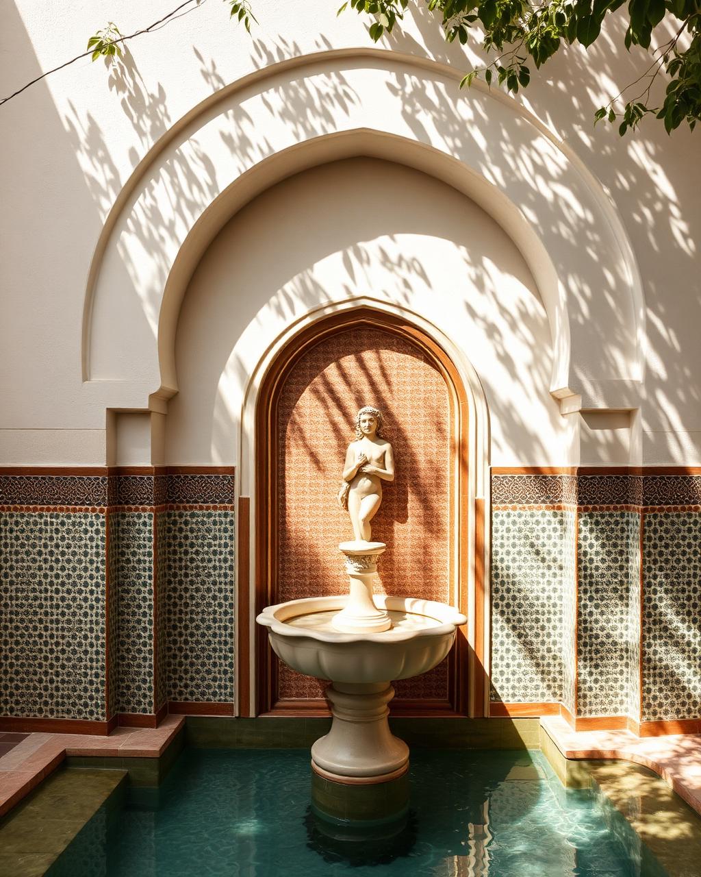 Riads and tiled water